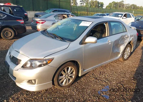 2010 Toyota Corolla S z USA, uszkodzony, nr VIN 2T1BU4EE4AC278545